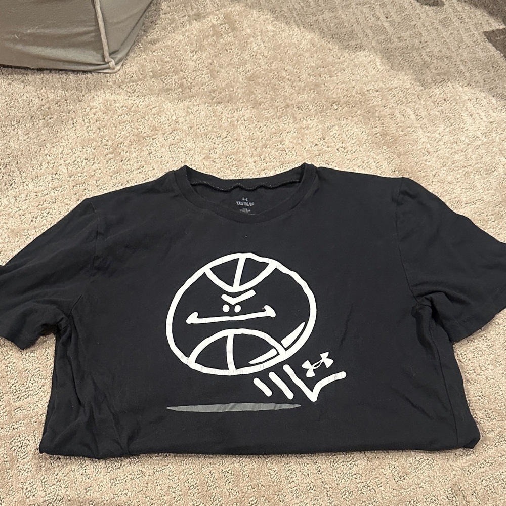 Under Armour Black T-Shirt with White Graphic